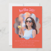 Invitation Photo moderne de la fête du 50e anniversaire de la (Devant)