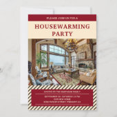 Invitation Photo moderne de la Fête du Chauffage de Ménage Ro (Devant)