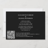 Invitation Photo moderne drôle décontracté QR CODE mariage (Dos)