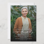 Invitation Photo moderne élégante 60e anniversaire de fête (Devant)