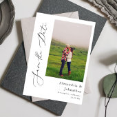 Invitation Photo moderne élégante Enregistrer la date Invitat