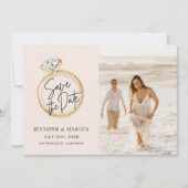 Invitation Photo moderne Enregistrer la date (Devant)