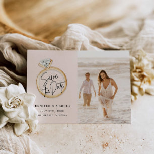 Invitation Photo moderne Enregistrer la date