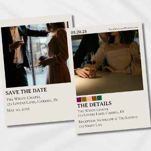 Invitation Photo moderne Enregistrer la date