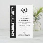 Invitation Photo moderne et audacieuse de l'école de pharmaci (Debout devant)