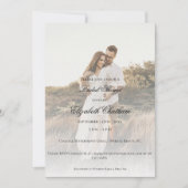 Invitation Photo moderne et Fête des mariées de superposition (Devant)