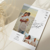 Invitation Photo moderne et simple Enregistrer la date Invita