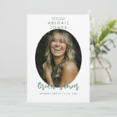 Invitation Photo moderne Fête des mariées Viridian (Debout devant)