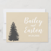 Invitation Photo moderne Forest Woods Mariage naturel (Dos)
