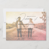 Invitation Photo moderne Horizontal 4 Effet Mariage (Devant)