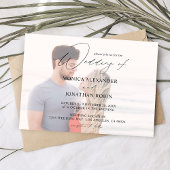Invitation Photo moderne horizontale 4 Mariage