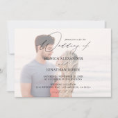 Invitation Photo moderne horizontale 4 Mariage (Devant)