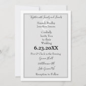 Invitation Photo moderne Je fais, Mariage Invite (Dos)