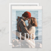 Invitation Photo moderne Je fais, Mariage Invite (Devant / Derrière)