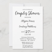Invitation Photo moderne LGBTQ Couples Douche (Dos)
