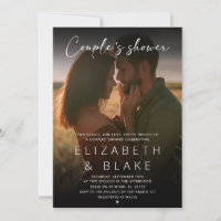 Photo moderne manuscrite Script Couple's Shower