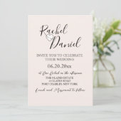 Invitation Photo moderne Mariage de code QR (Debout devant)