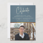 Invitation Photo Moderne Masculin (Devant)
