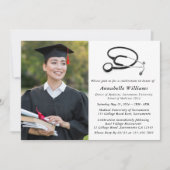 Invitation Photo moderne MD Docteur de la fête de graduation (Devant)