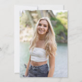 Invitation Photo Moderne Moderne Blanc Rose Boba Tea Annivers (Dos)