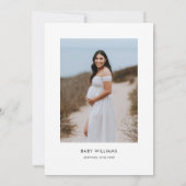 Invitation Photo moderne Oh Baby Baby shower (Dos)