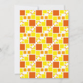 Invitation Photo moderne Orange Yellow Digital Frame Annivers (Dos)