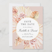 Invitation Photo moderne Pampas séché désert Enregistrer la d (Devant)