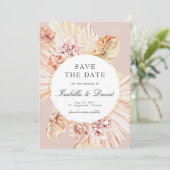 Invitation Photo moderne Pampas séché désert Enregistrer la d (Debout devant)