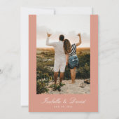 Invitation Photo moderne Pampas séché désert Enregistrer la d (Dos)