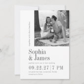 Invitation Photo moderne personnalisée (Devant)