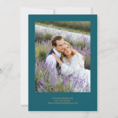Invitation Photo moderne Purple Gold Agate Mariage Turquoise (Dos)