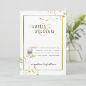 Invitation PHOTO moderne QR CODE Mariage Inviter ou Enregistr (Debout devant)