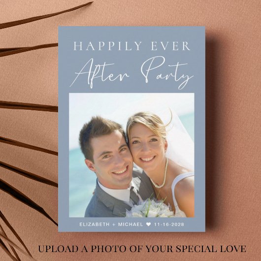 Invitation Photo moderne QR Code Réception de mariage