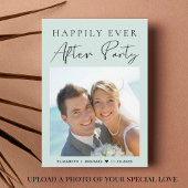 Invitation Photo moderne QR Code Réception de mariage