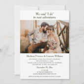 Invitation Photo Moderne Simple Et Élégante Nous Avons Dit Qu (Devant)