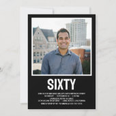 Invitation Photo moderne SIXTY 60th Birthday Party (Devant)