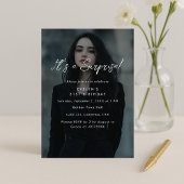 Invitation Photo moderne superposition Anniversaire Surprise 