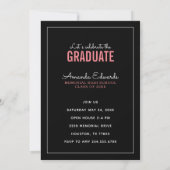 Invitation Photo moderne superposition Graduation Party Invit (Dos)