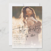 Invitation Photo moderne tendance 30e anniversaire (Devant)