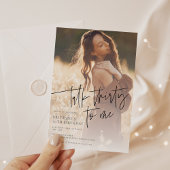 Invitation Photo moderne tendance 30e anniversaire