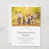 Invitation Photo moderne Thanksgiving Party (Devant)