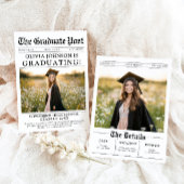 Invitation Photo moderne unique amusant Journal Graduation