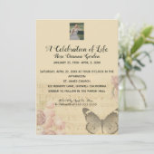 Invitation Photo modifiable Butterfly Music Celebration of Li (Debout devant)