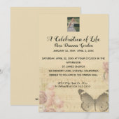 Invitation Photo modifiable Butterfly Music Celebration of Li (Devant / Derrière)