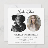 Invitation photo Montage fête d'anniversaire 30 ans (Devant)