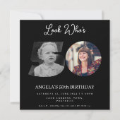 Invitation photo Montage fête d'anniversaire 50 ans (Devant)