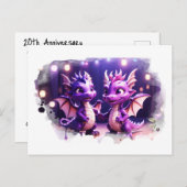 *~* Invitation PHOTO Mythique Dragon AP48 Carte Po (Devant / Derrière)