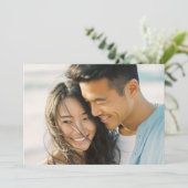 Invitation Photo Naturelle Joyeuse (Debout devant)