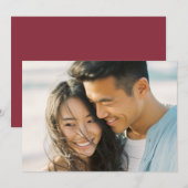 Invitation Photo Naturelle Joyeuse (Devant / Derrière)