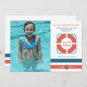 Invitation photo nautique (Devant / Derrière)